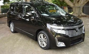 nissan elgrand E52 rider algys autos leather interior direct import from japan UK registered