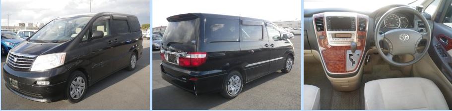 black year 2006 toyota alphard for sale.