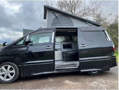 Toyota Alphard campervan conversions to customer's requirements. Best UK value, Fact!